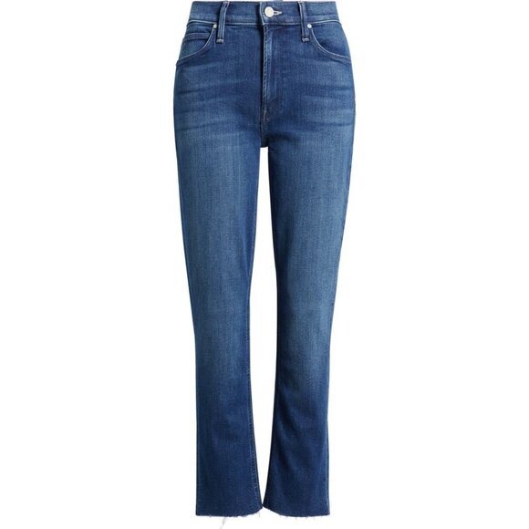 MOTHER Denim - MOTHER for Anthropologie MidRise Dazzler Ankle Fray Jeans Fancy Meeting You Here